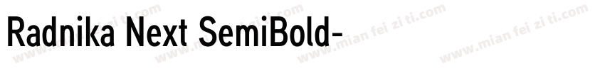 Radnika Next SemiBold字体转换